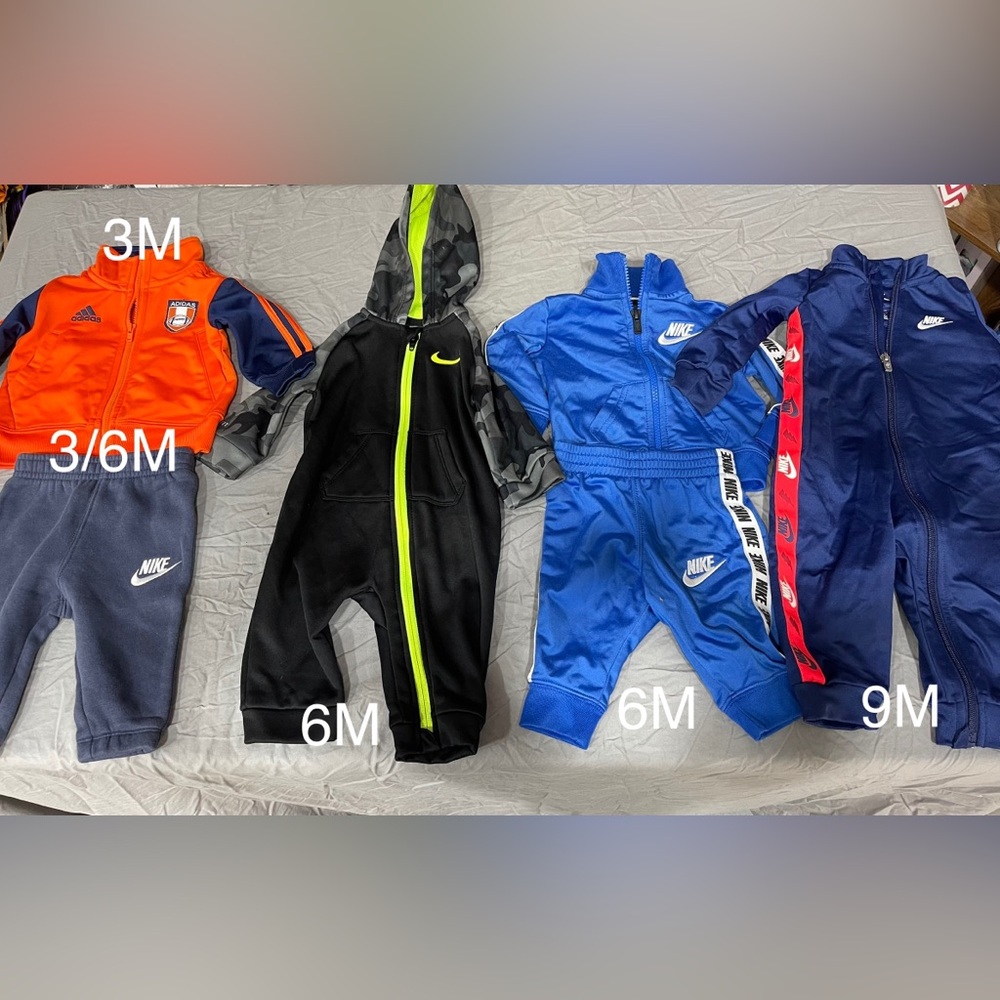 Baby Activewear Sets Nike Track Suits + Adidas Jacket